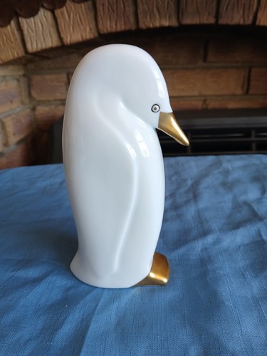 Hollohaza porcelain penguin - hollohaza,