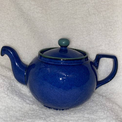 Denby blue metz teapot - denby,