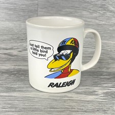 Raleigh Rare Promo Coffee Mug Vintage 1985, BMX Burner, Chopper, Cadet Racer