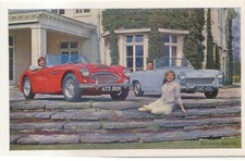 Austin Healey Sprite Mk 2 and 3000 original Factory postcard Ref 2144