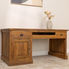 Reclaimed Teak Chunky Office Desk