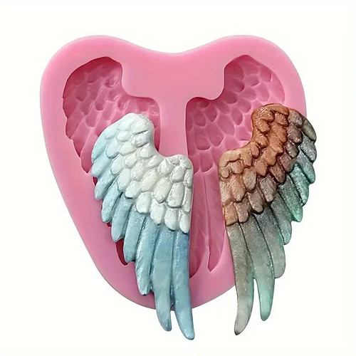 Large angel wings - large, pink