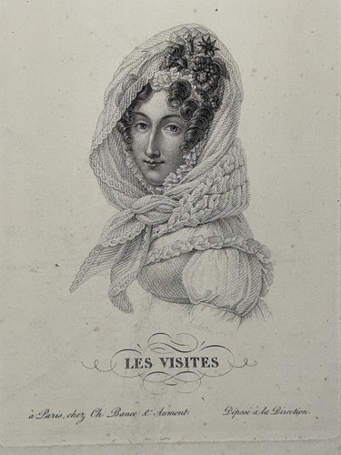 Visits engraving aubert - engraving, bance