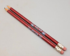 2 Vintage West Ham United Football Club Wooden Pencil with Rubber -Old Stock