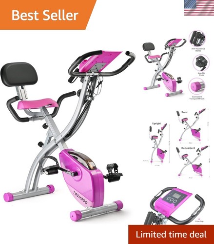 Folding exercise bike - exercise,