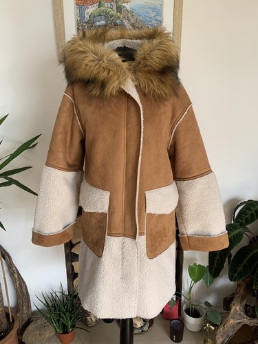 Zara camel faux suede - zara,