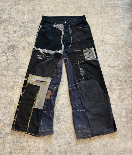 Levi y2k patchwork wide leg - y2k,