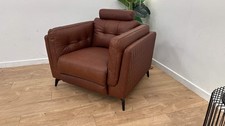 Sofology The Muse Recliner Chair in Relaxed Matt Leather Espresso