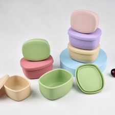 with Lid Silicone Lunch Box Food Grade Food Container  Dishwasher Safe
