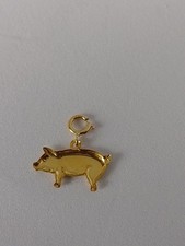 9 CT YELLOW GOLD PIG PENDANT NEW