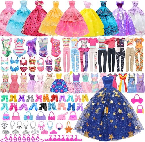 101pcs barbie clothes doll - 101pcs,