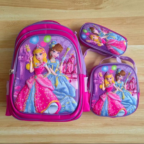 3pcs princess backpack - 3pcs, set