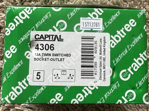 Crabtree capital 4306 13a - capital, twin