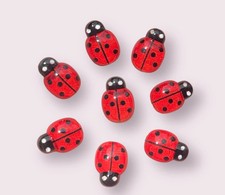 Ladybird Embellishments, resin flat back Ladybird embellishments, resin bugs,
