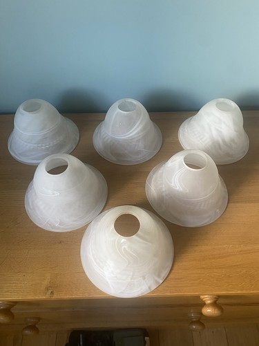 Marbled opaque glass lamp - marbled,