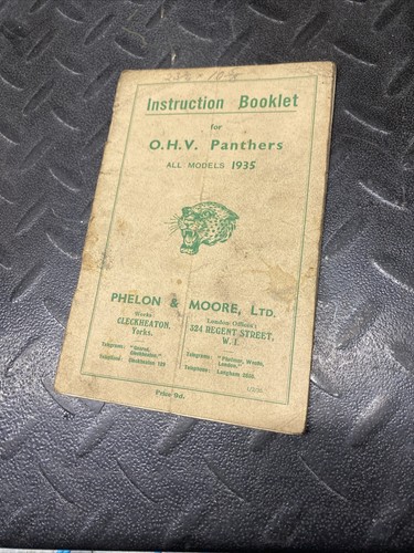 Panther motorcycle ohv 1935 - ohv,