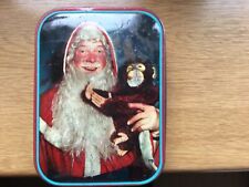 Vintage 1950s Sharps Toffee Tin Father Christmas & Monkey - charming & rare