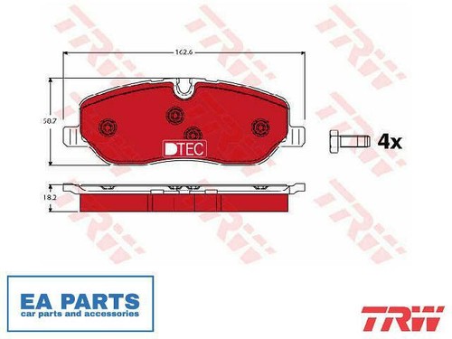 Brake pad set disc - pad, for