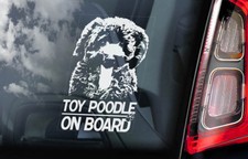 TOY POODLE Car Sticker