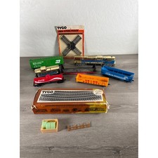 TYCO HO Scale Train Lot – Locomotives, Freight Cars, Track-  Coca-Cola