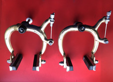 VINTAGE 1985 WEINMANN 1020 GOLD ANODISED BRAKES,BMX,OLD SCHOOL,BURNER,EXC CON