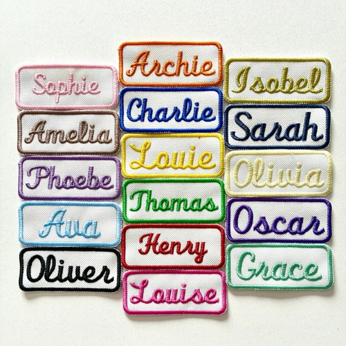Personalised embroidered name - embroidered,