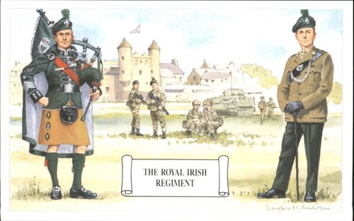 Royal irish regiment postcard - royal,