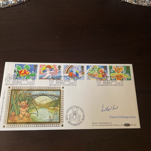 1989 signed paddington bear - signed,