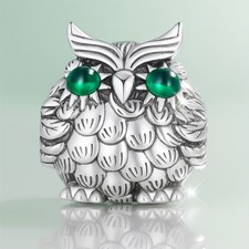 Green-Eyed Owl for Charm