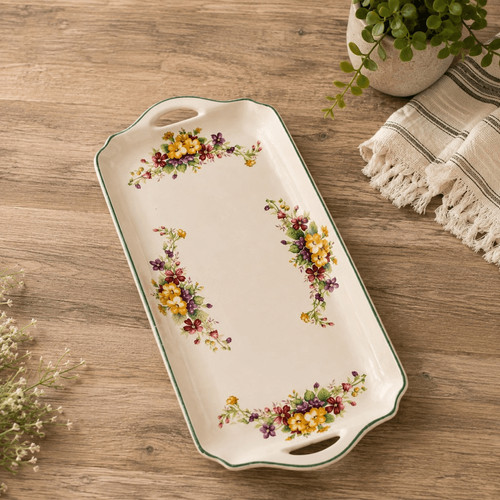 Burleigh ware floral - floral, handled