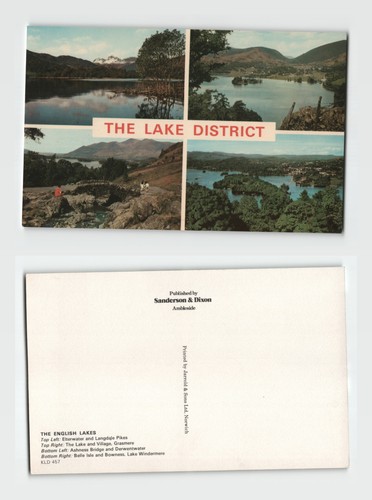 Postcard the lake district - postcard,