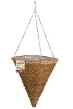 Smart Garden 12" 30cm Country Rattan Hanging Cone