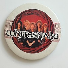 Vintage Whitesnake Rock Band Pin Badge 55mm diameter