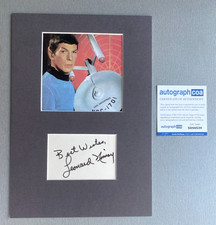 LEONARD NIMOY (†2015) "Star Trek" signed mat 21x30 autograph COA ACOA