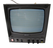Vintage Retro Sony PVM-91CE Video Monitor B&W 8.25” Inch Screen Working 1970s