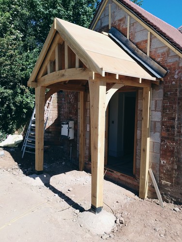 Oak framed porch - oak,