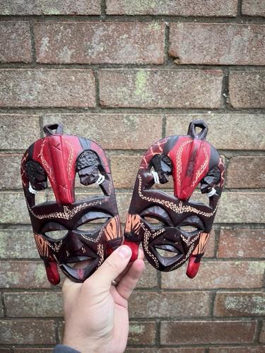 African wooden face tribal - wooden,