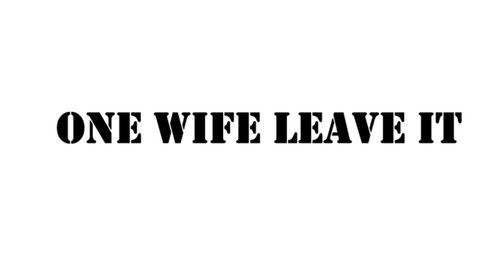 One wife sticker decal funny - wife,