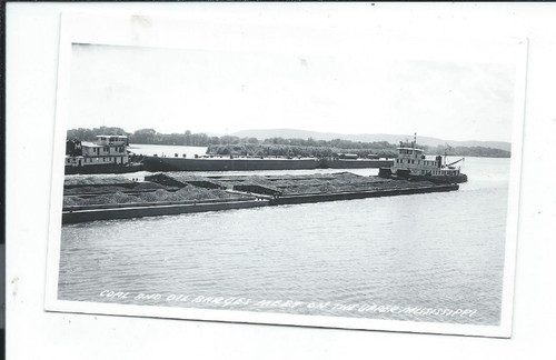 Real photo postcard - photo, coal
