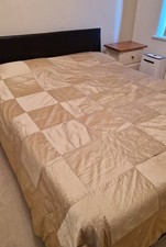 Luxury Bedspread/Cover/Blanket King Size Pure Silk in Gold