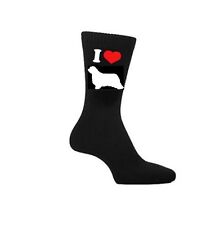 I Love Bearded Collie Socks