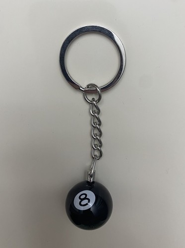 Stussy black ball keychain - black, 8