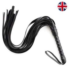 ADULT BDSM LEATHER FLOGGER WHIP TICKLER ROLE PLAY PROP HEN PARTY SEX TOY UK
