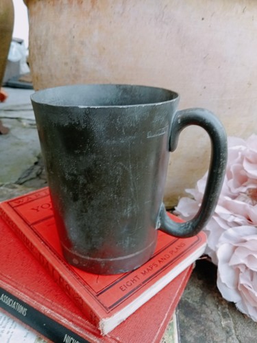 Victorian pewter tankard - pewter,