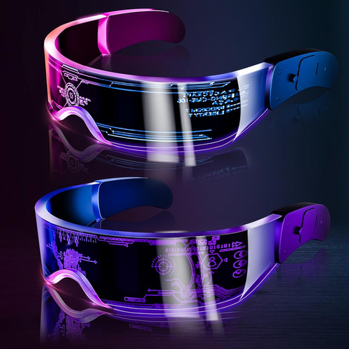 2pcs led visor glasses - 2pcs,