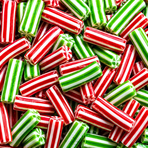 Green red candy - green, &