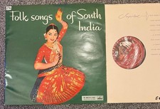 Folk Songs Of South India - A.K. Sukumaran / Janamma HMV ECLP 2258, Tamil Nad 