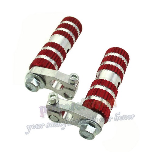 Red racing footpegs foot - red,