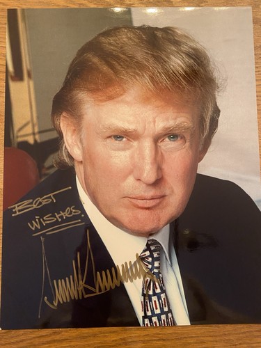 Signed donald trump photo - donald,