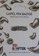 Electric TRAM Pin, English Pewter Lapel Pin Badge, Coat-Hat Badge BEW53
